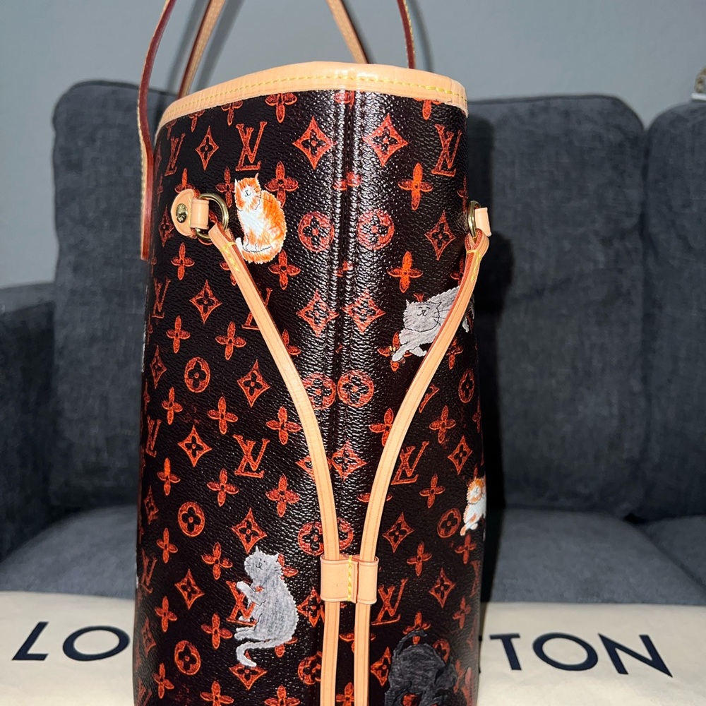 Louis Vuitton RARE Neverfull MM catogram tote bag - Picture 6 of 9